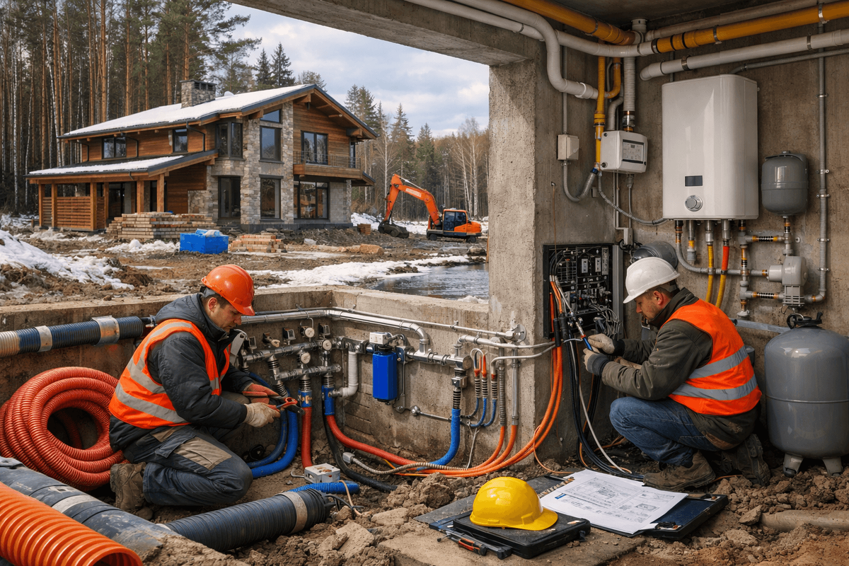     инженерные коммуникации в частном доме котельная