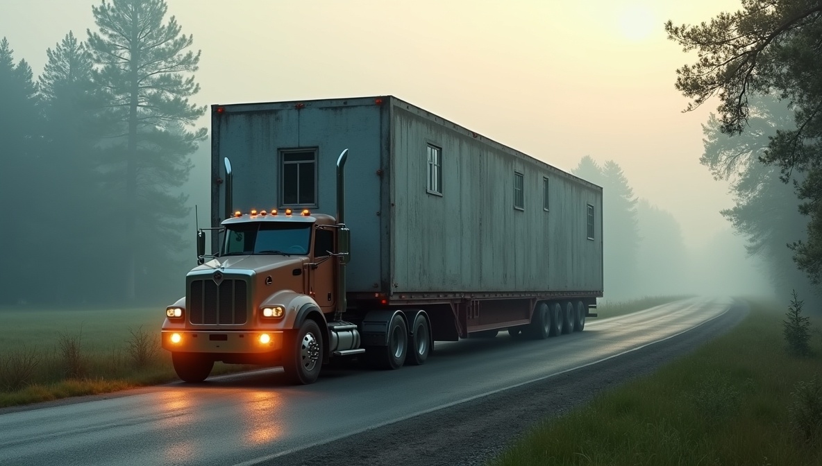 Перевозка бетонного модуля