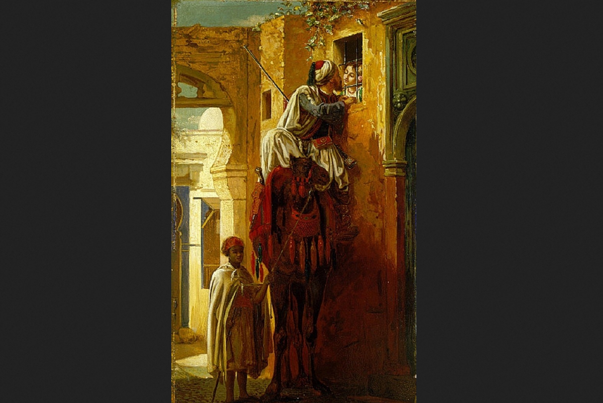 Жан-Леон Жером. «Свидание. Вид с улицы»