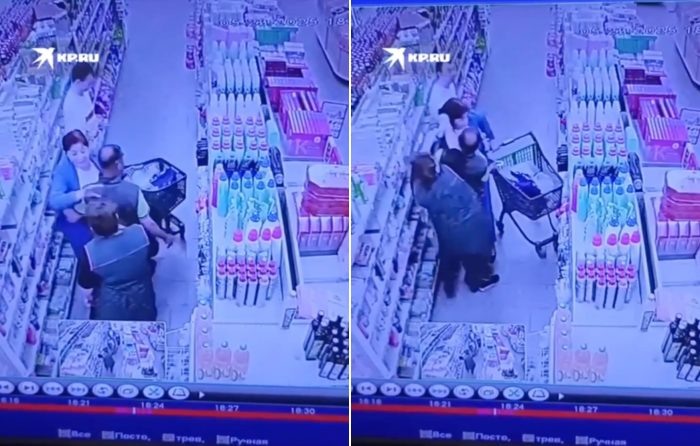 Кадры видеозаписи, опубликованной «КП-Новосибирск».