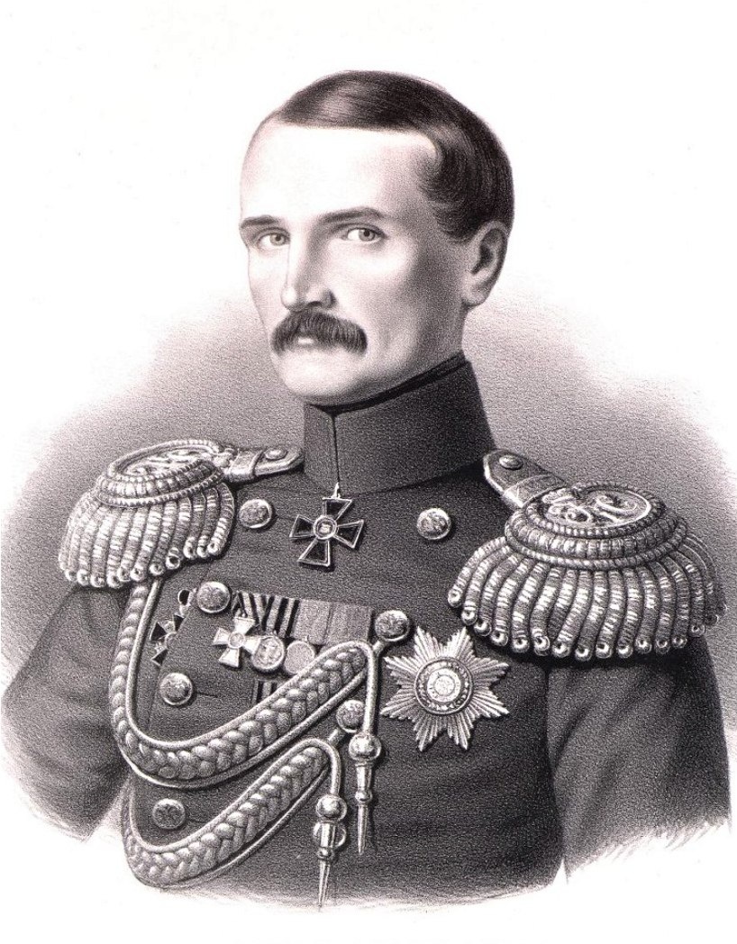 Вице-адмирал В. А. Корнилов. Лист из тетради XXIX издания «Портретов лиц, отличившихся заслугами в событиях 1853, 1854, 1855 и 1856 годов». 1860 г.