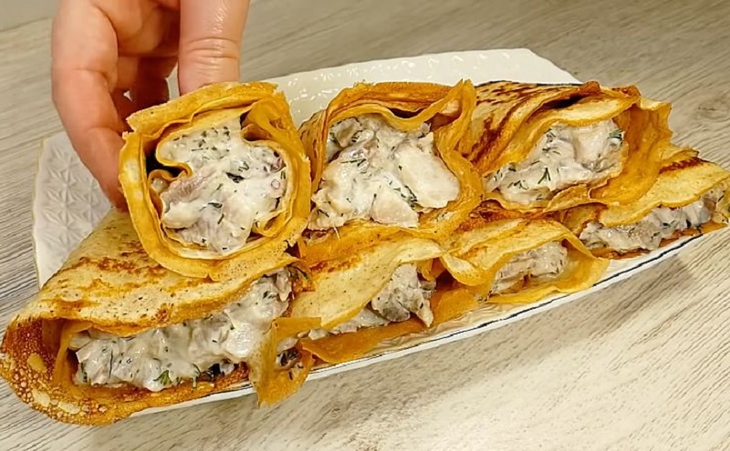 Блинчики с селёдкой и горчицей: новый взгляд на домашнее угощение