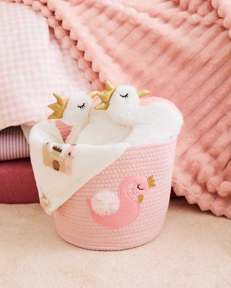 Текстильная корзина "Лебедь" 499р (по скидке от 13/02/2026)