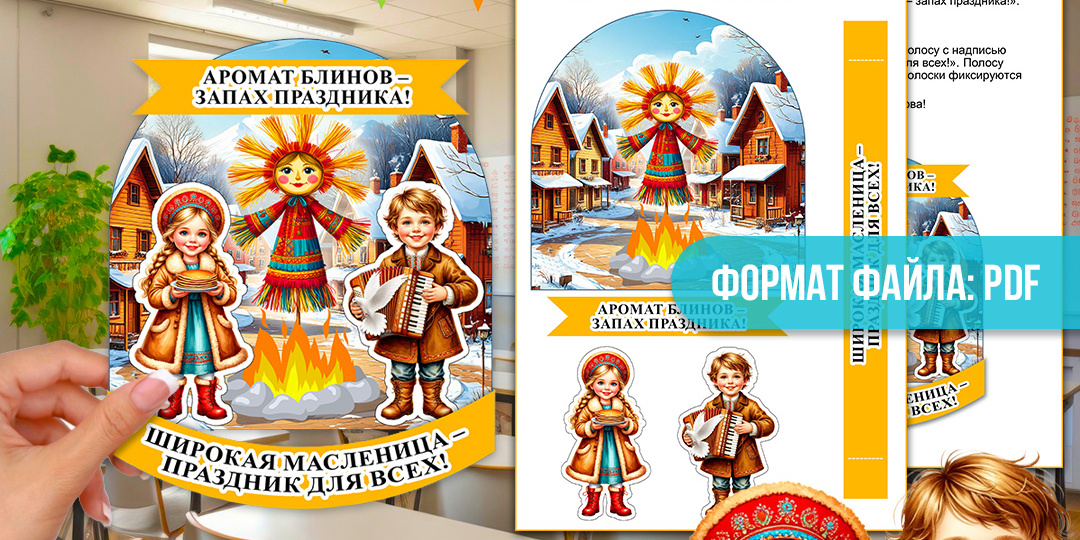 Объёмная поделка (аппликация) «Масленица». Цветная поделка на Масленицу