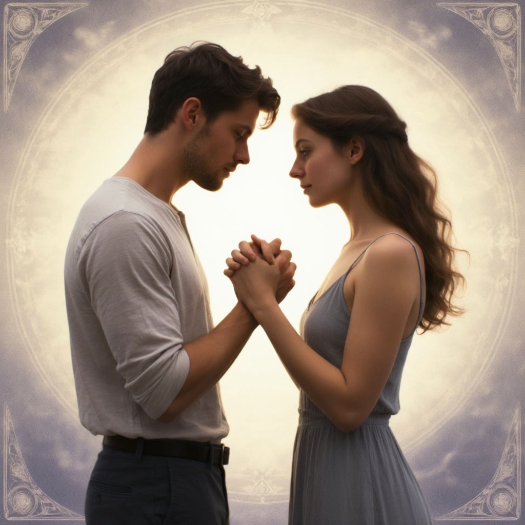 Изображение по мотиву аркана "Влюбленные"