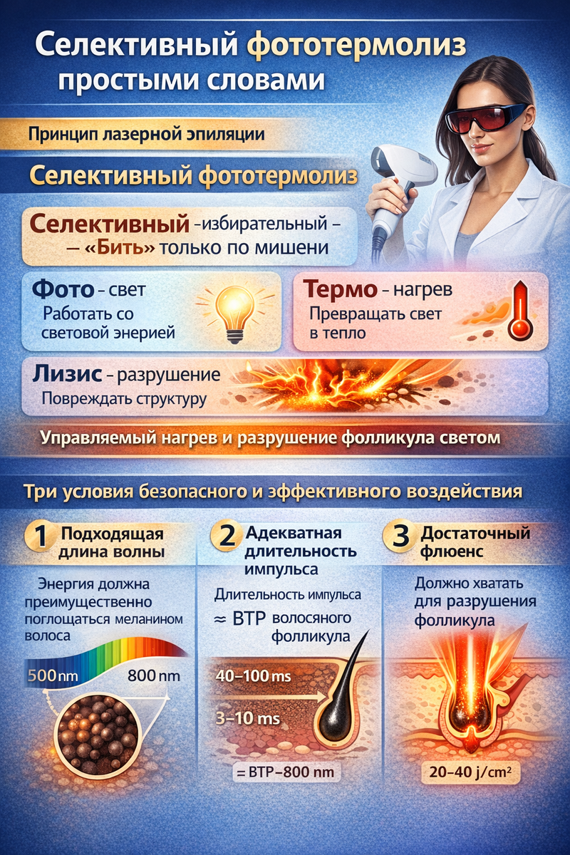 Селективный фототермолиз и 3 павила успеха