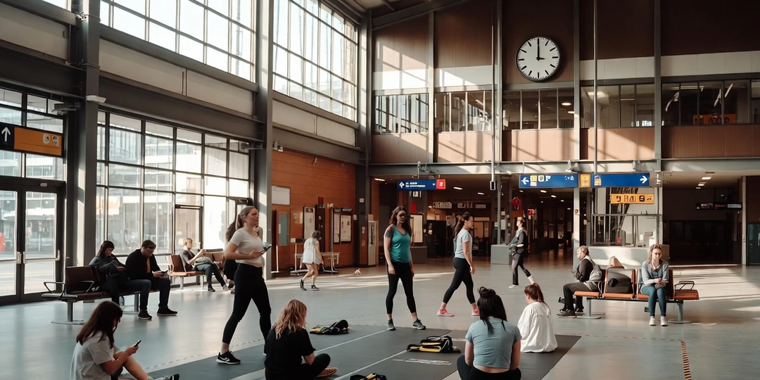 Вокзальные фитнес-зоны: размялись перед долгой дорогой