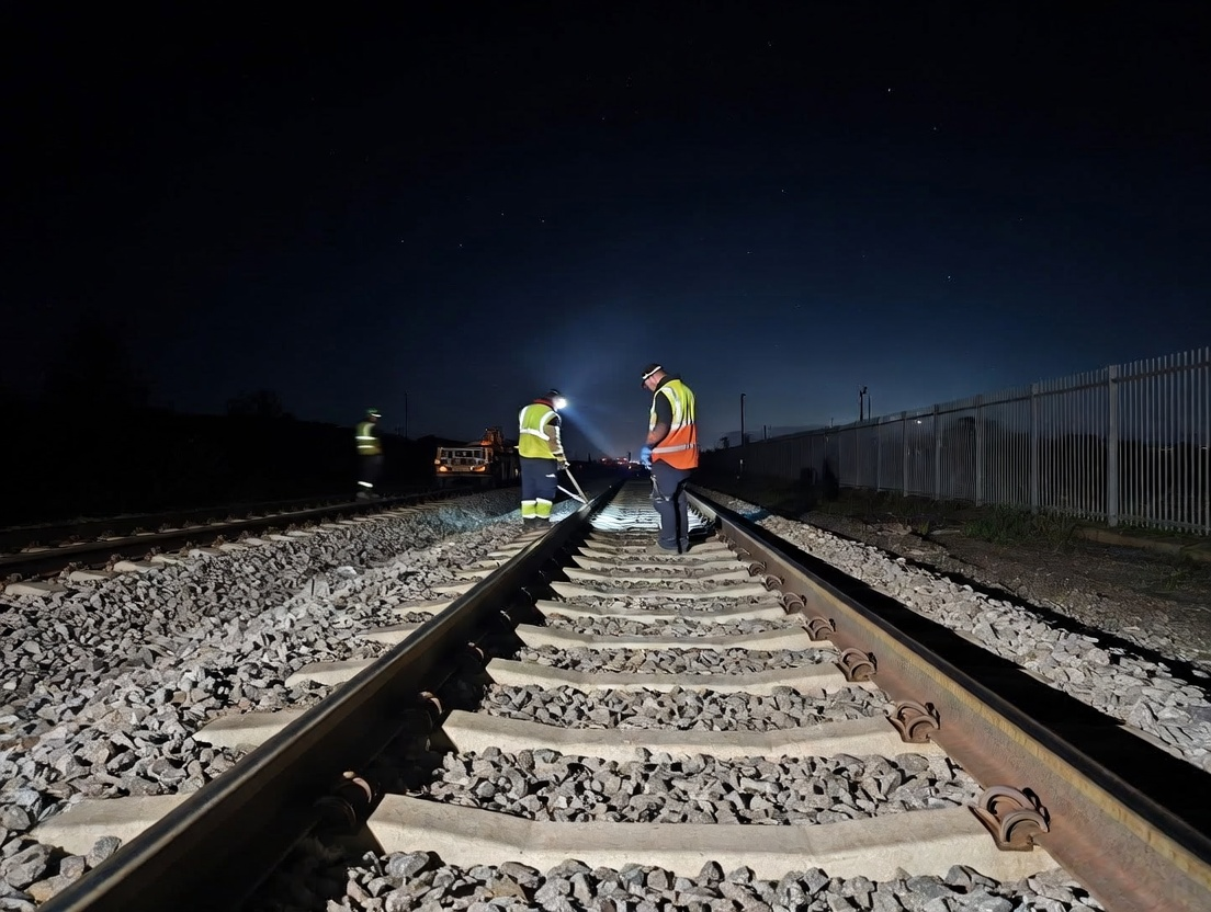 Как железнодорожники ремонтируют пути за одну ночь