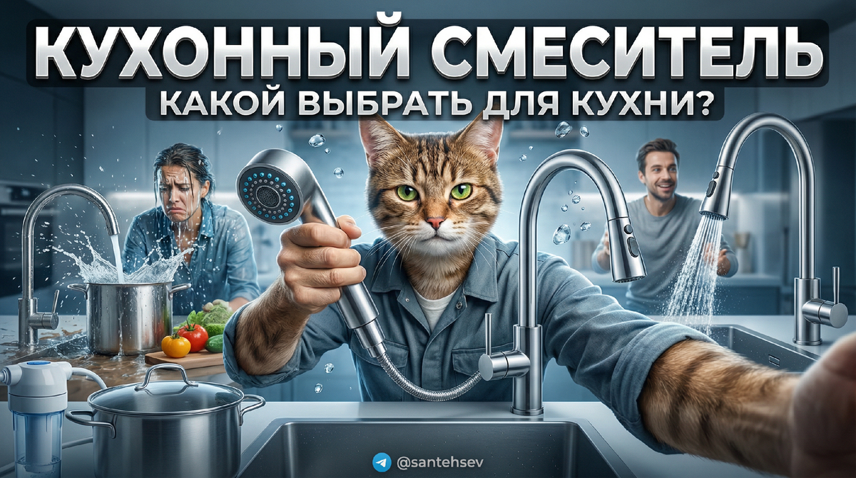 Кухонный смеситель: выбираем по типам и реальным задачам