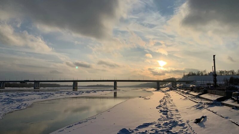     Закат на набережной Барнаула, 2024. Дарья Беркетова