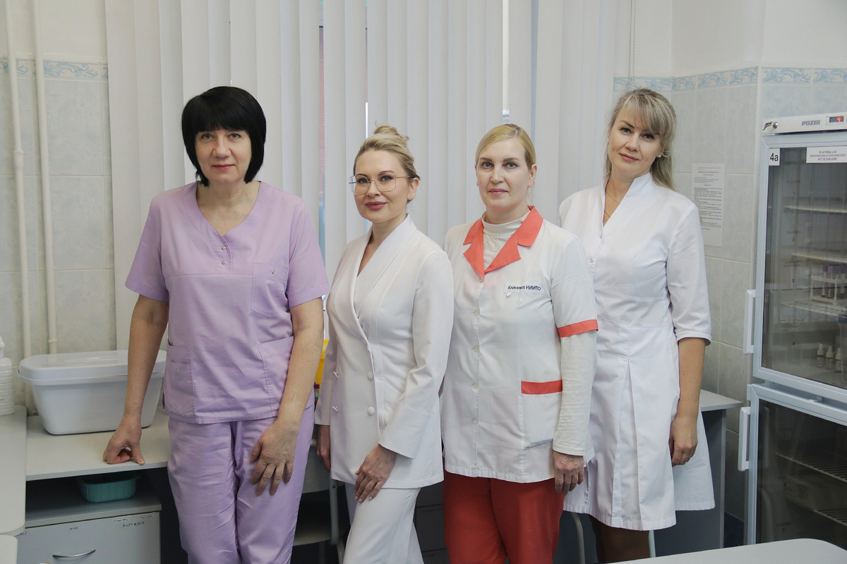 Команда отделения трансфузиологии Новосибирского НИИТО им. Я.Л. Цивьяна