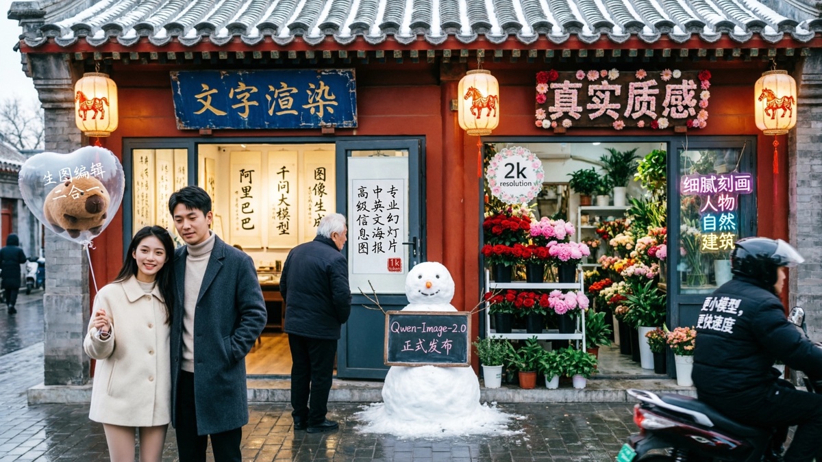    Alibaba анонсировала ИИ-модель Qwen-Image-2.0 для генерации картинок с текстом