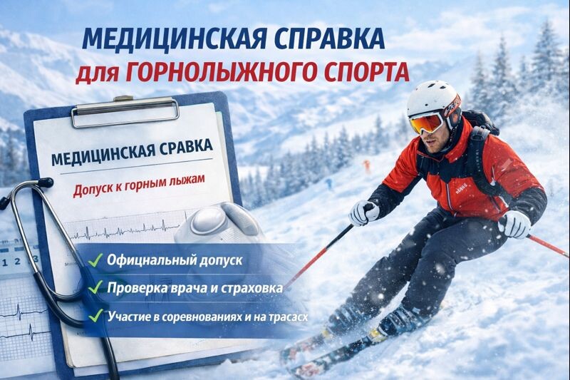 🏔️ «Медицинская справка для горнолыжного спорта — как официально оформить допуск к трассе»