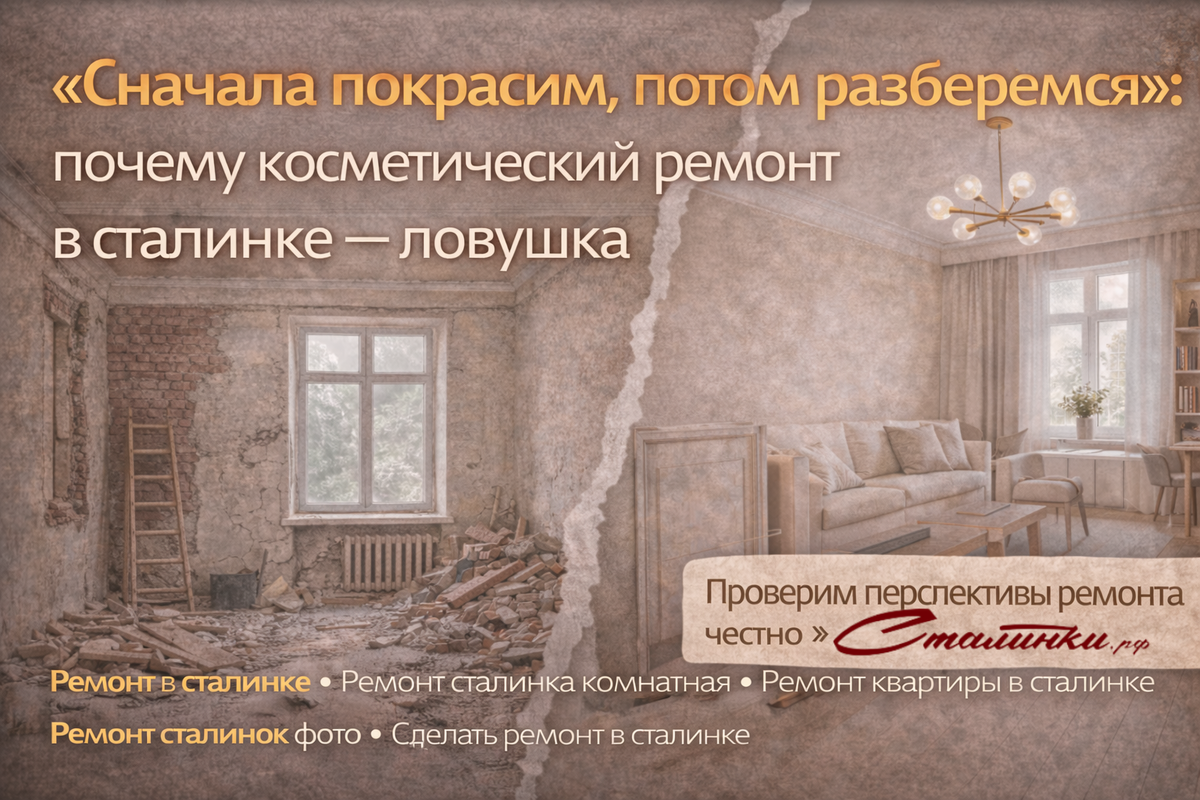 Косметический ремонт в сталинке - Сталинки.рф