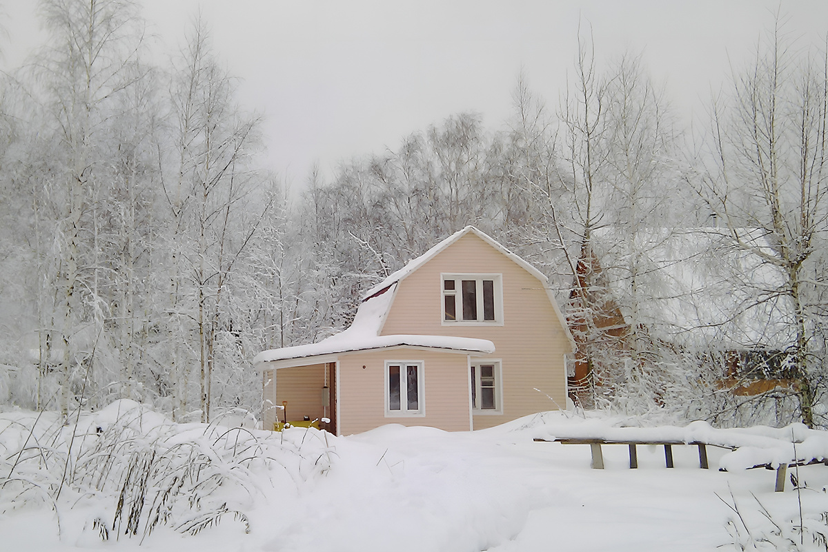Дом в законченном виде с пристройкой