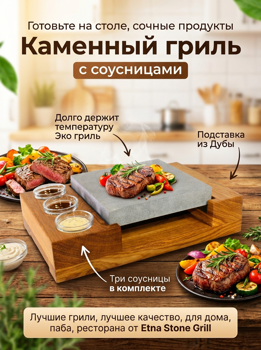 Каменный гриль Etna Stone Grill  серии Piccolo