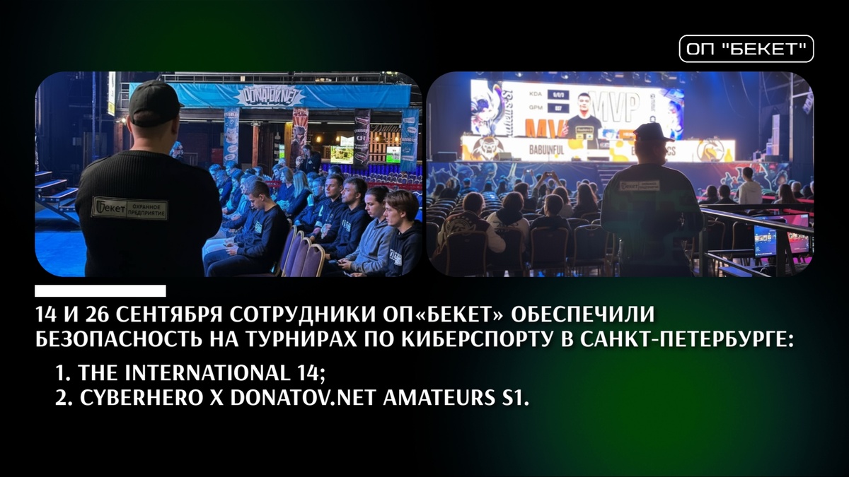 ЧОП "Бекет" - услуги охраны в Санкт-Петербурге