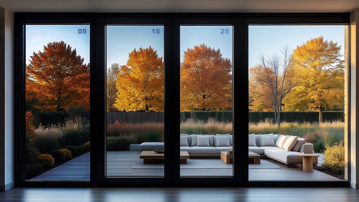 Зеркальные пленки, вид изнутри.