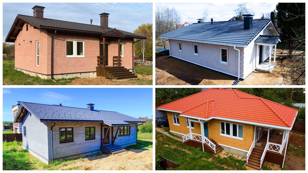 Варианты внешнего виде проекта “Бунгало”. Фотобанк СК "БАКО"