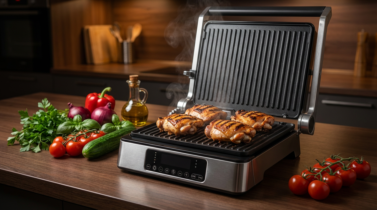 Курица на электрогриле 