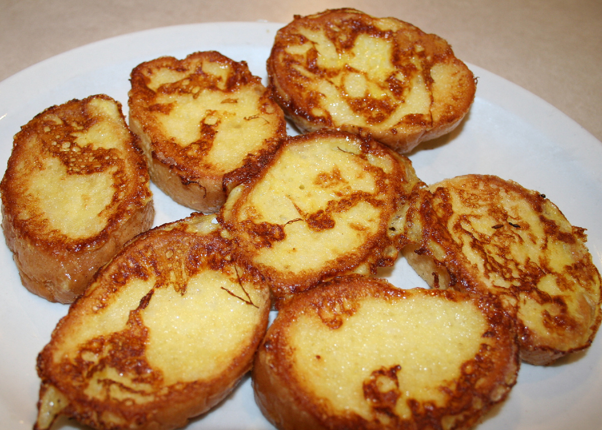 Гренки с яйцом