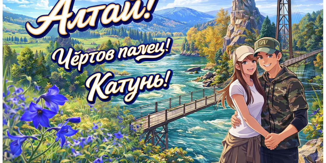 Вылазка №4. Катунь и Чёртов Палец. Алтай.