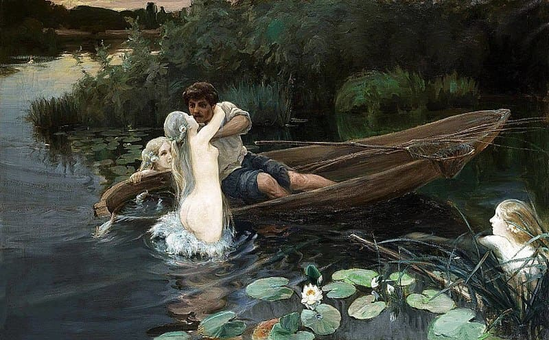 Иван Дженеев «Водные глубины. Омут», 1907 г.
