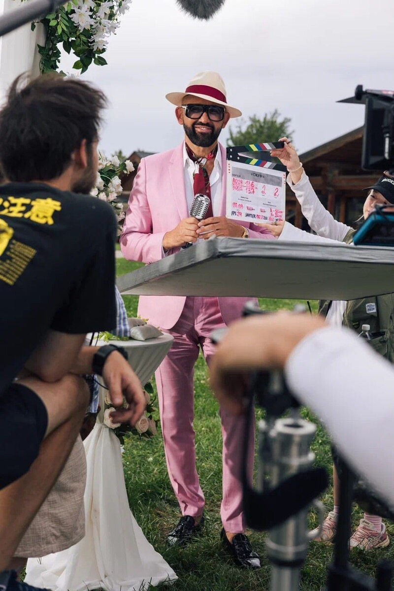 Кадр со съемок фильма "Скуф"