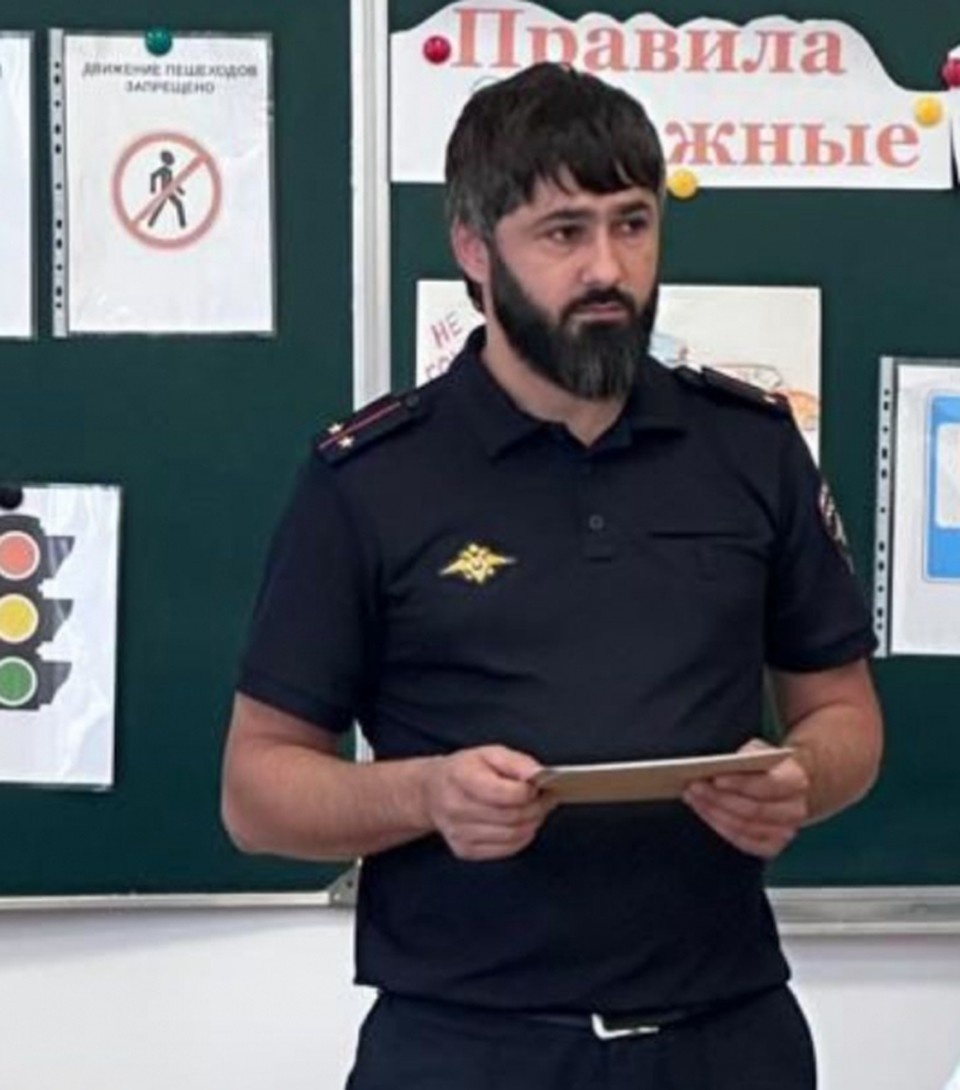    Сотрудник ДПС Тимур Тумгоев. Фото: МВД Ингушетии