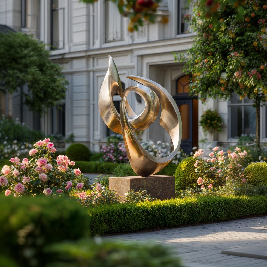 Садовая скульптура из стали 