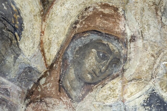    Фреска 1505–1516 гг., Сретение Господне, фрагмент, Богоматерь, Ярославль. Фото: www.globallookpress.com/ Vadim Nekrasov/Russian Look