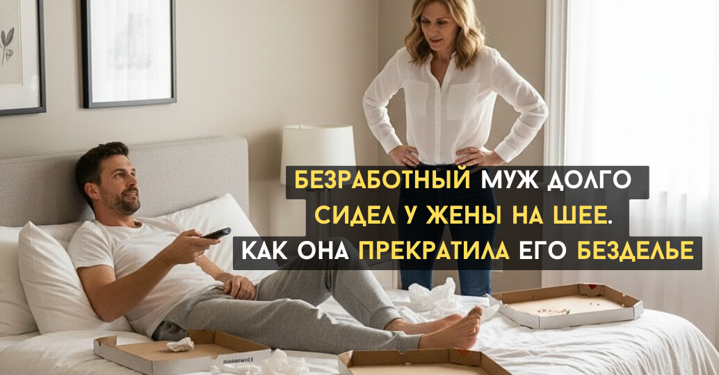 Безработный муж сидел у жены на шее и занимался бедроттингом. Как жена прекратила его безделье