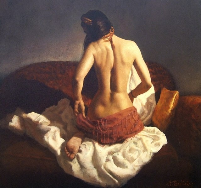 КАРТИНА ХУДОЖНИКА ХЭМИША БЛЕЙКЛИ / Hamish Blakely / ИЗ ЕГО СЕРИИ " Muse Collection ”