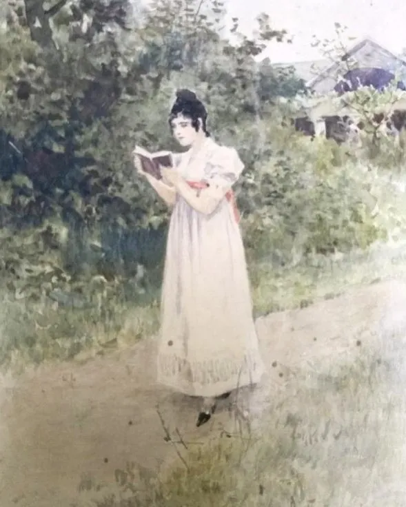 Алексей Степанов. Татьяна. Иллюстрация к роману в стихах Александра Пушкина «Евгений Онегин». 1902-1903. Государственный музей А.С. Пушкина, Москва