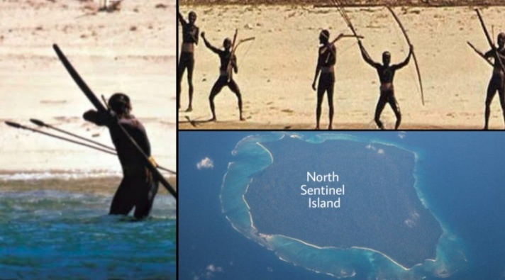 Сентинельцы на берегу острова Северный Сентинель — архивное фото с дистанции. https://www.colombotelegraph.com/index.php/sentinelese-ceylonese-similarities-disparities/