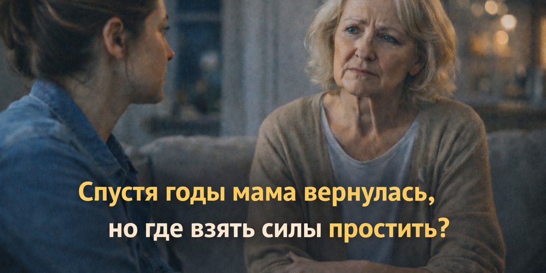 «Ты мне больше не дочь»... 3 часть истории. Спустя годы мама вернулась.