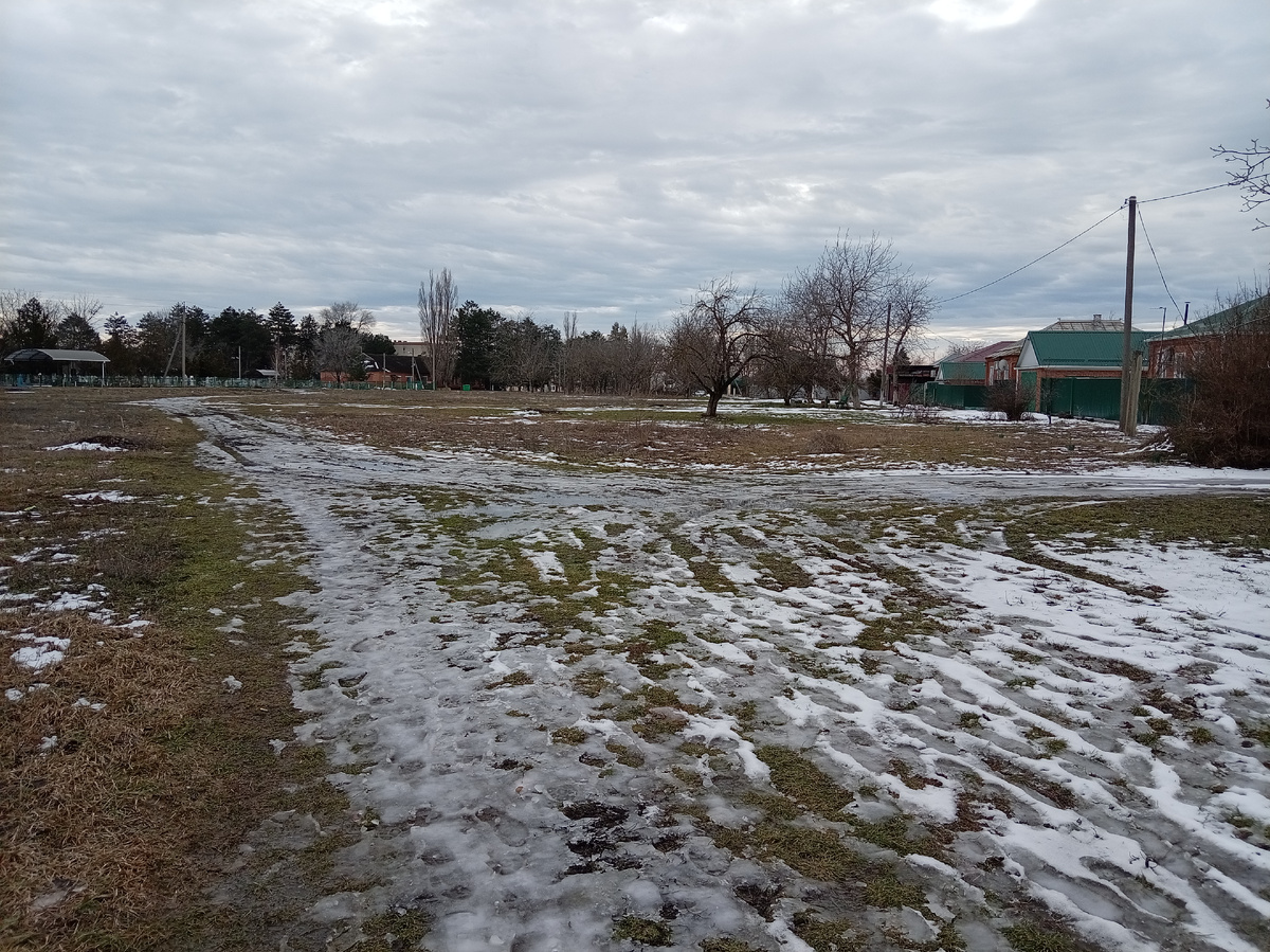 Дорога в магазин. 