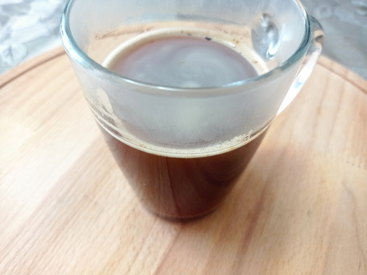 Заваренный растворимый кофе