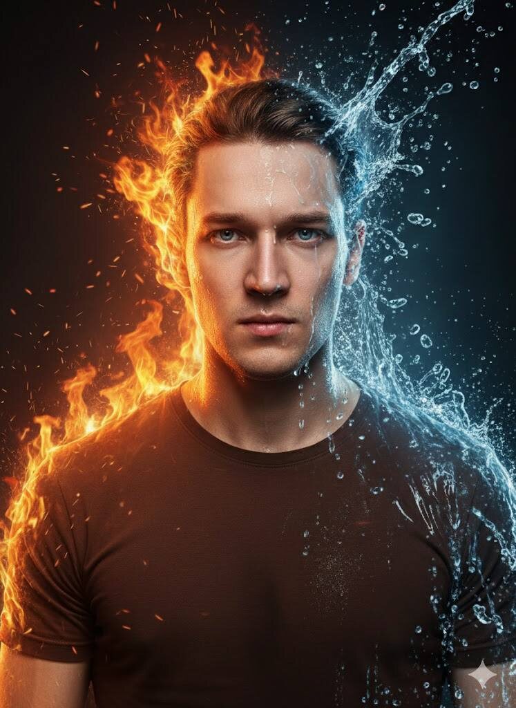 Мужская фотосессия через нейросеть