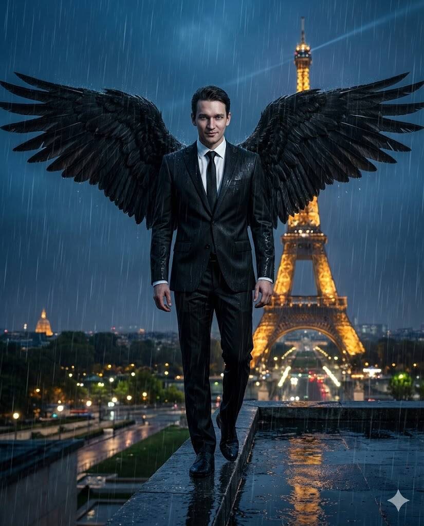 Мужская фотосессия через нейросеть