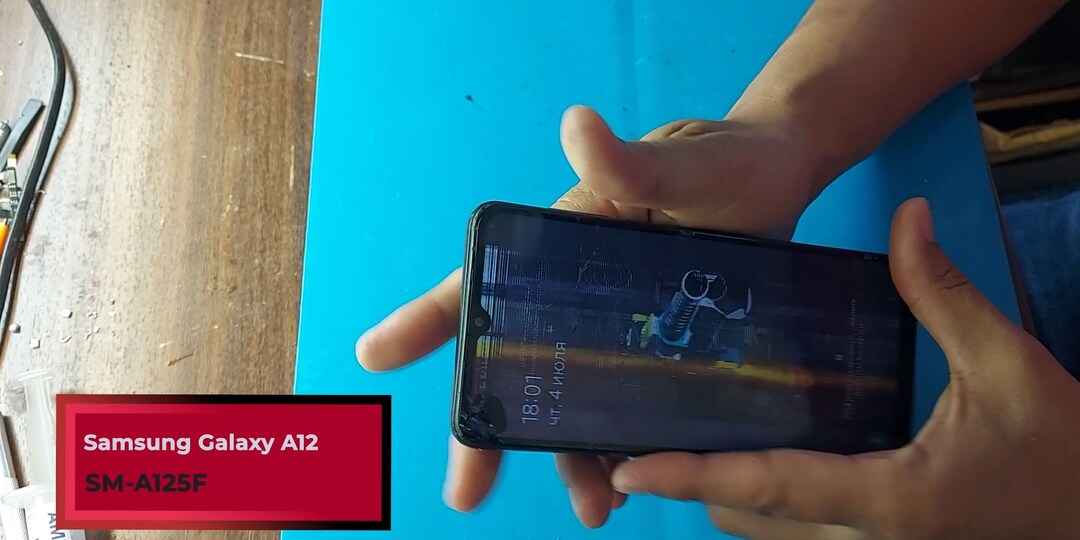 Как заменить дисплей на телефоне Samsung Galaxy A12 (SM-A125F)