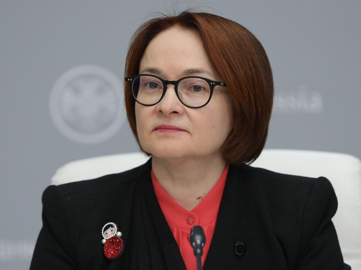    Председатель Центрального банка РФ Эльвира Набиуллина на пресс-конференции | © Фото : Пресс-служба Банка России