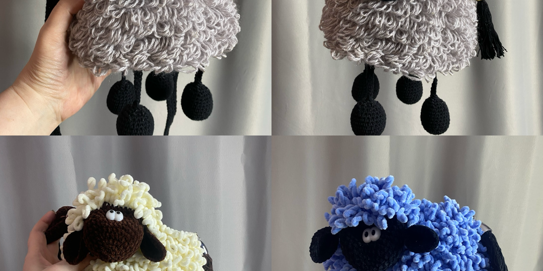 Мастер-Класс Сумка "Овечка" из плюшевой пряжи