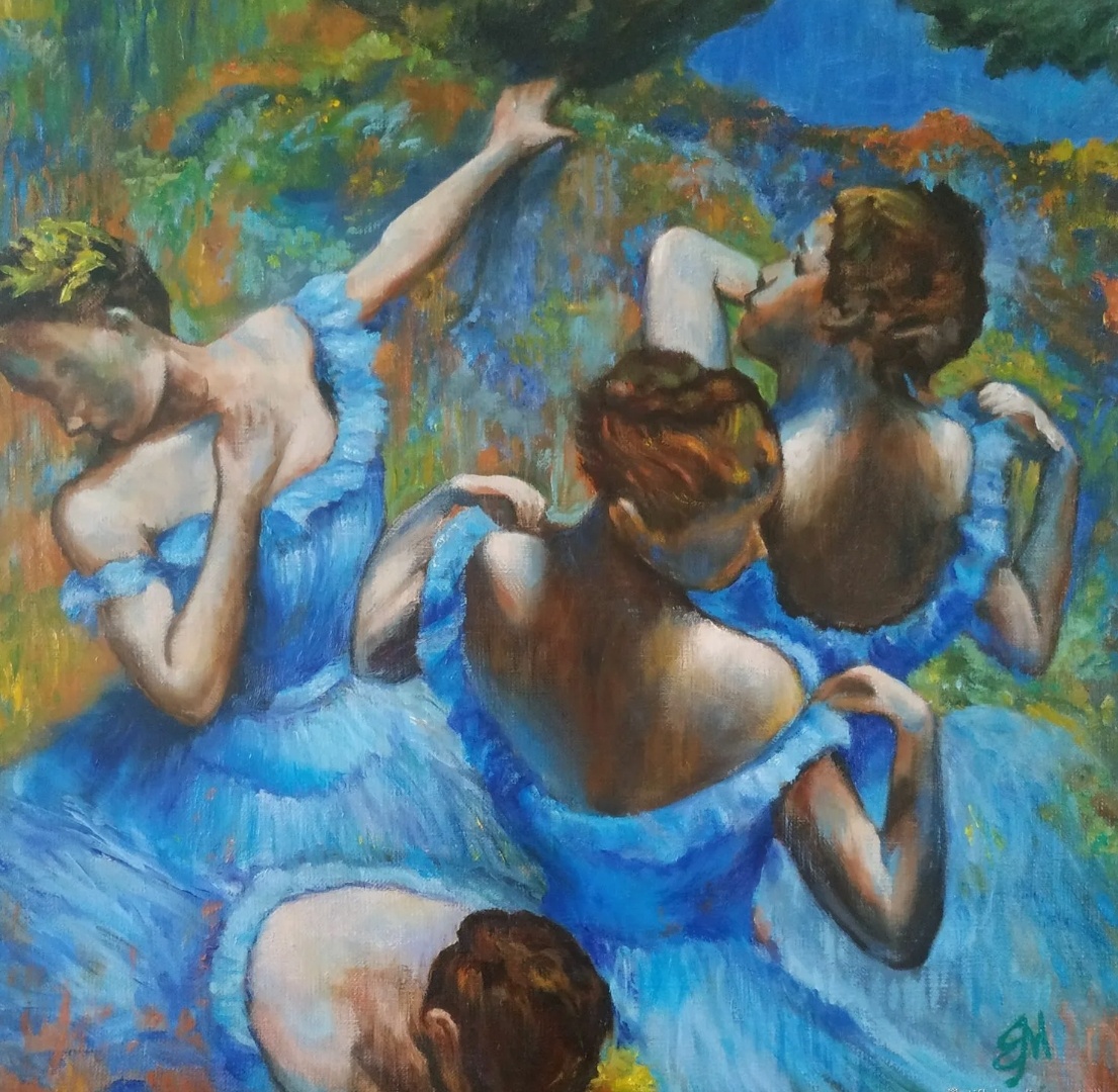 Эдгар Дега голубые танцовщицы