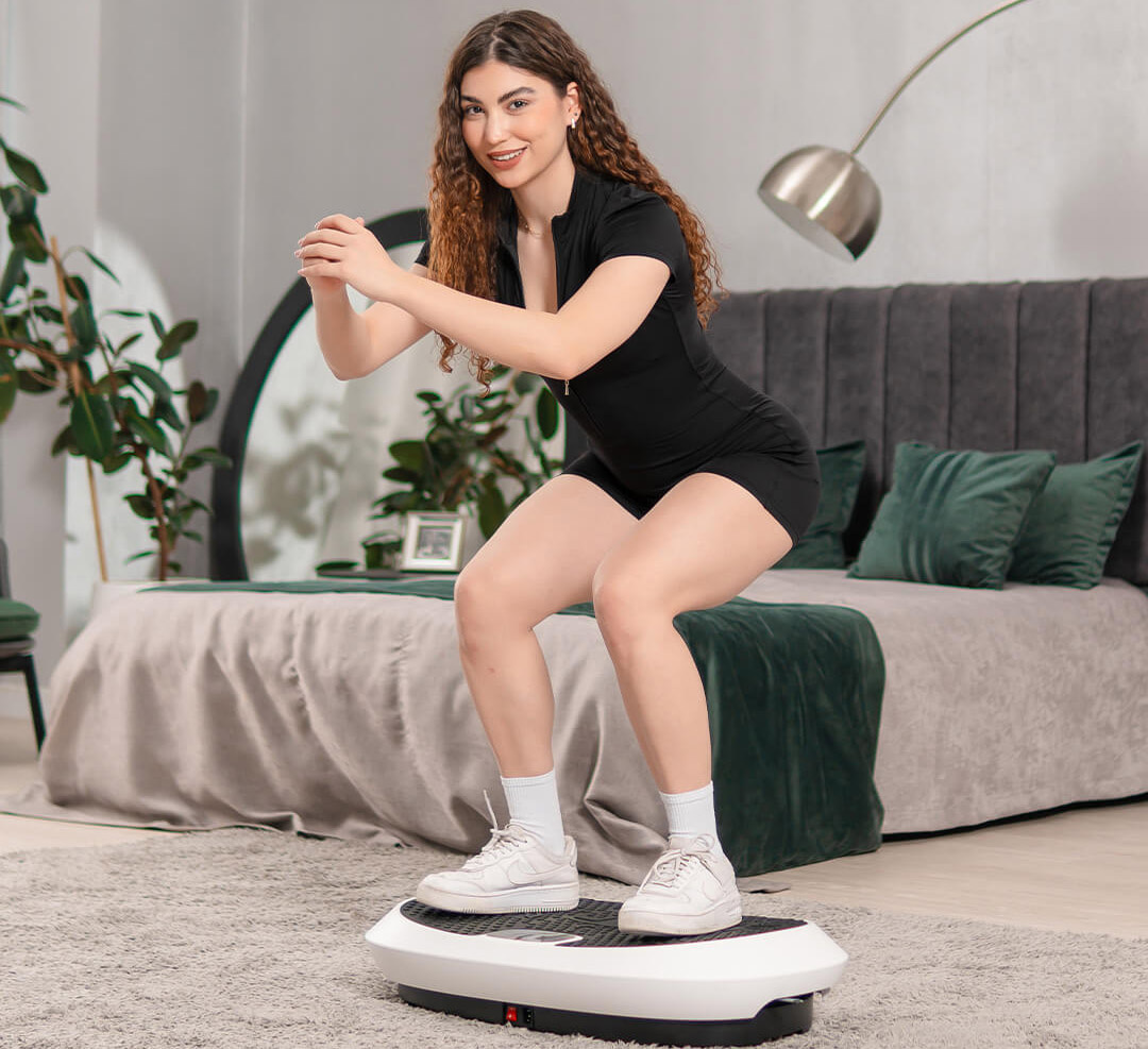 Статический полуприсед на виброплатформе (фото из открытых источников)