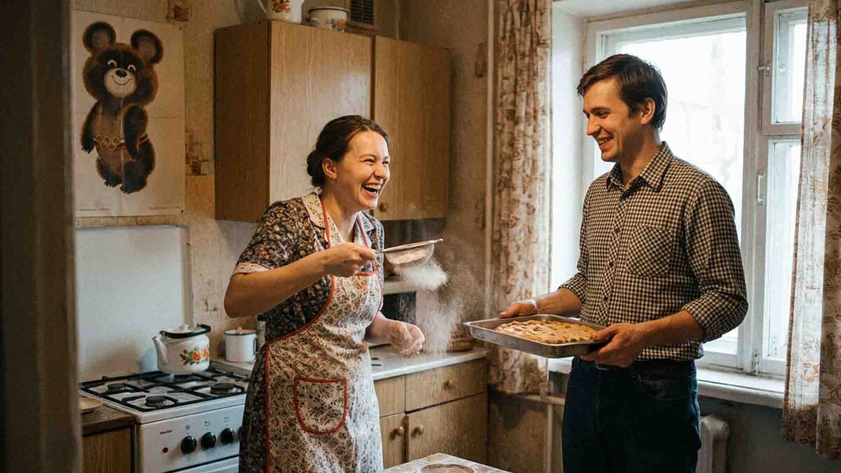 1980 год, Олимпиада и пустой холодильник, но мы были счастливы! Именно тогда, из простых продуктов и смекалки, родился рецепт того самого пирога, который спасал любые посиделки.