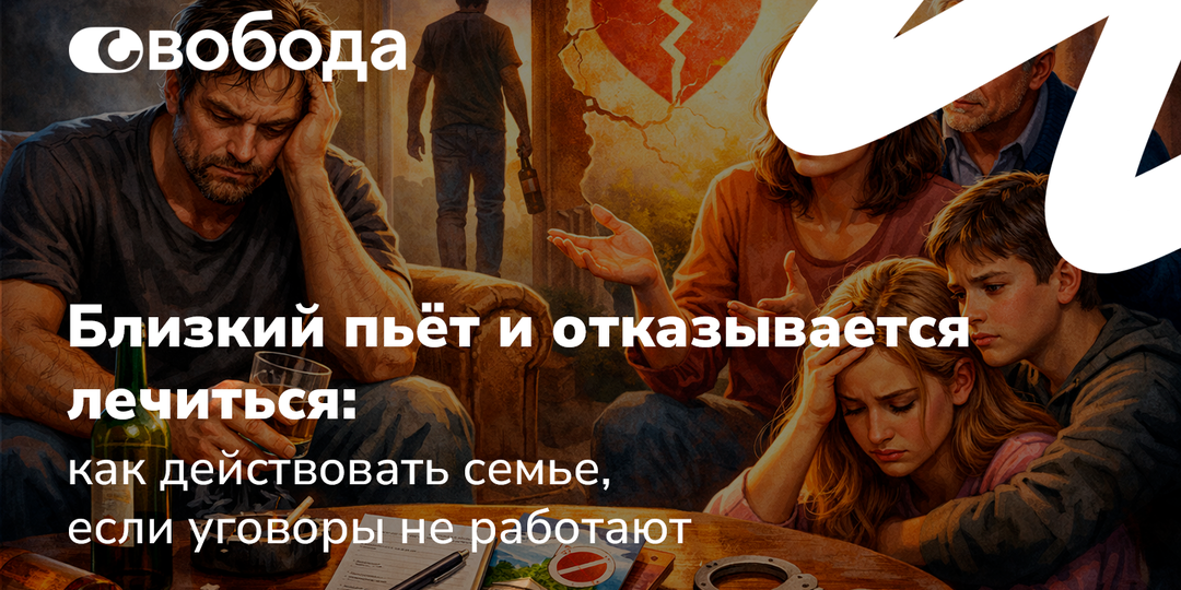 Близкий пьёт и отказывается лечиться: как действовать семье, если уговоры не работают