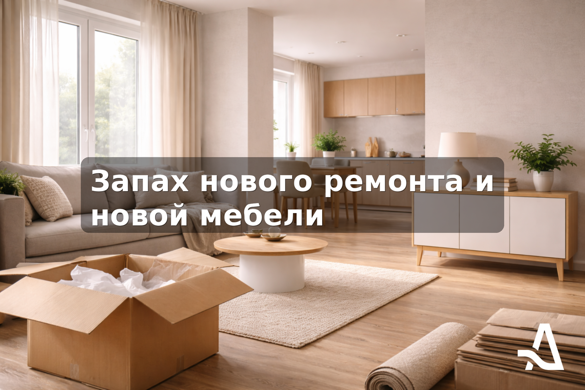 Запах “нового ремонта” — это не просто аромат краски: это летучие вещества от отделки и мебели, которые накапливаются, если воздух плохо обновляется. Чем стабильнее приток и вытяжка, тем быстрее уходит эта “химия” — без сквозняков.
