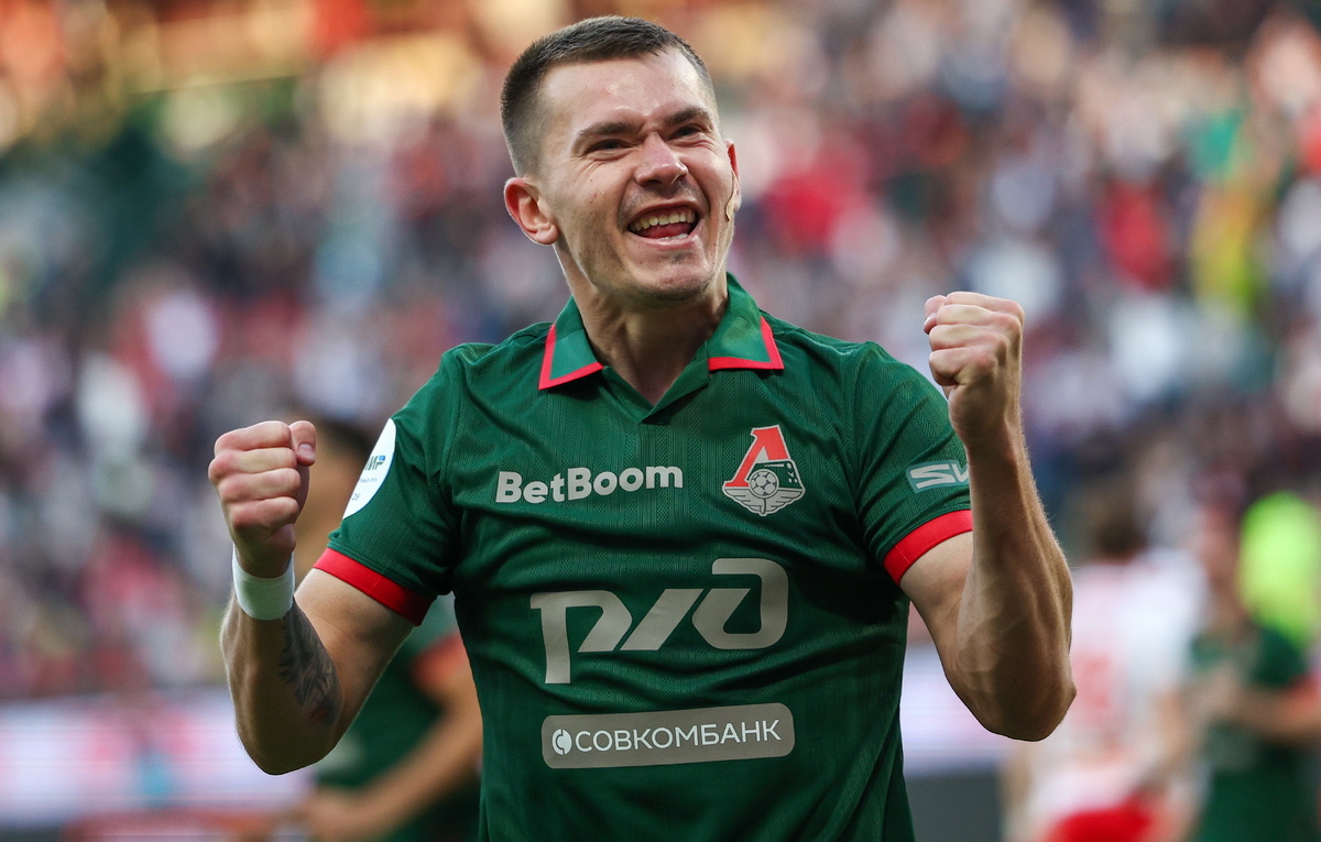    Нападающий "Локомотива" Дмитрий Воробьев  Александр Щербак/ТАСС