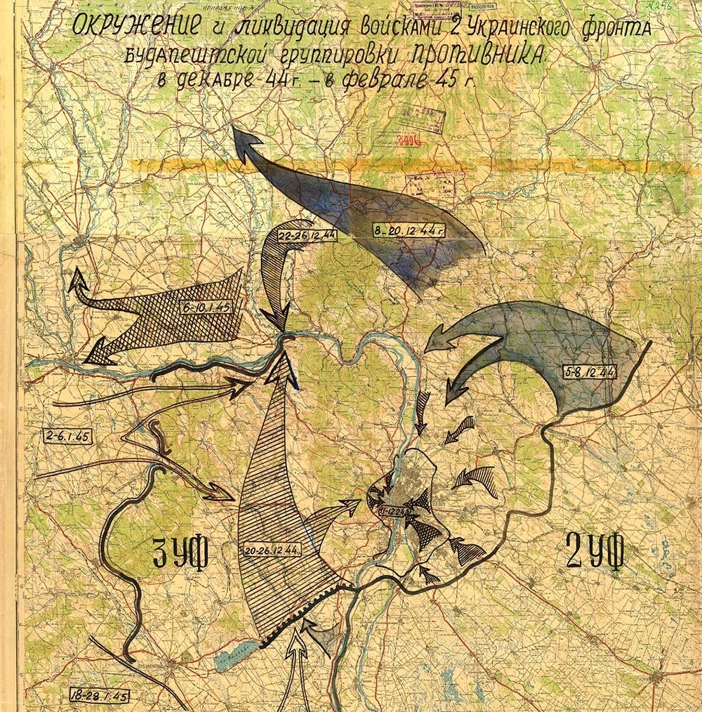    Замысел Будапештской операции в документах Ставки ВГК. / Фото: Сайт Минобороны РФ